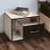 Venice 10 bedside table, box, 600x380x400 mm, color ash shimo light / wenge