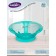 Baby deep plate, on suction cup, 300 ml, green color