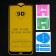 Protective glass 9d Luazon for Xiaomi Redmi 8/8a, full glue, 0.33 mm, 9n, black