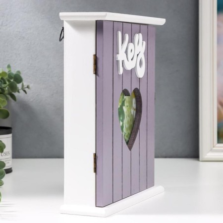 Keywood tree 6 hooks "Flower Heart" 26.3x21.8x8.3 cm-4