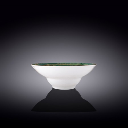 Deep plate Wilmax England Spiral, D = 20 cm, 800 ml, green color-1