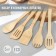 A set of culinary shoulder blades, 31 cm, 5 pcs, bamboo