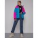 Ski jacket female winter, size 46, pink color