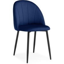 STULL OF A MARAL CARKASAS Logan Metal/velor, Black/Blue 48x52x82 cm