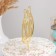 Topper for the cake "HB", 8.5 × 17 cm, gold color