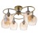 NOVA chandelier 6x60W E27 Shampan 68x68x26 cm Bayerlux