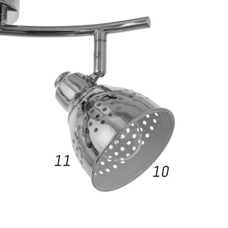 Spot Paris 2x40W E14, chrome 35x20x15 cm-4