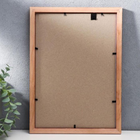 Photo frame pine c24 brown 21x30 (plastic screen)-3