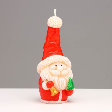 Decorative candle "Fairytale Santa", 5.7x5.8x13.2 cm, red-3