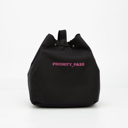 Priority Pass, 29x15x32 cm, cord, without Pokdnings, black color, black-1