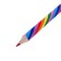 Pencil multicolored, thick, sharpened