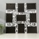 Photo frame plastic in 9 photos 10x15 cm "Binding" White 53x53 cm