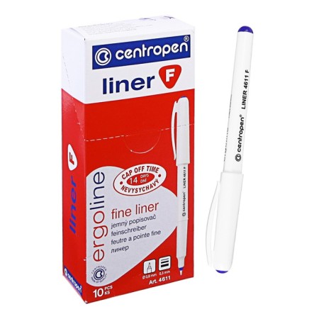 Capillary pen 0.8 mm centropen 4611, line 0.3 mm, blue, low dry, letter length of 1500 m