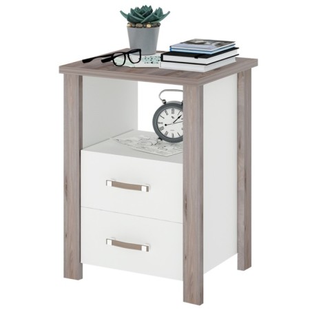 The cabinet is high, 520 × 460 × 750 mm, Nelson / white color