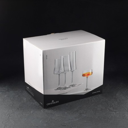 A set of glasses for the wine "Extra", 460 ml, decor leaves, 6 pcs-5