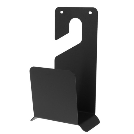 Holder for a garden hose, wall -mounted, with protection against fracture, black-2