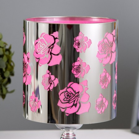 Aroma lace with backlight "Flowers" E14 40W +RGB black 12x12x22.5 cm-3