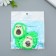 Decor for creativity rubber "Avocado with face" set 10 pcs mix 4.5x3.5 cm