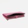 Women's wallet on the button, pink color