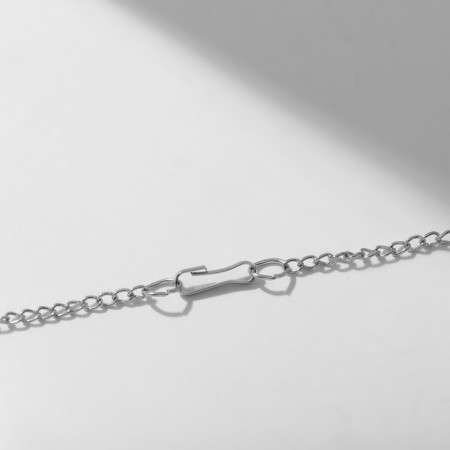 Piece "Pearl Bead" White color in silver, 42 cm-3