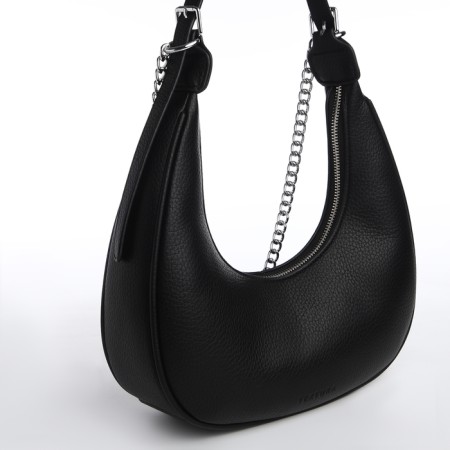 Bag Women's Sobo on the zipper Textura, average size, color black-3