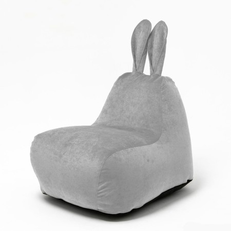 Milk-Milk chair, size 80x90 cm velor, color gray color
