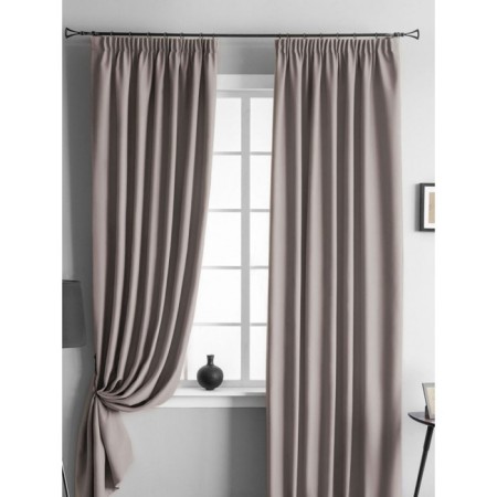 Set of curtains "Blackwood", size 2x140x270 cm, cappuccino color