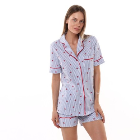 COMPLEMENT FOLDAY COMMUNICATION (shirt/shorts), Blue/Red color, size 54