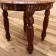 Carved table "Circle" wood 48x53x53cm