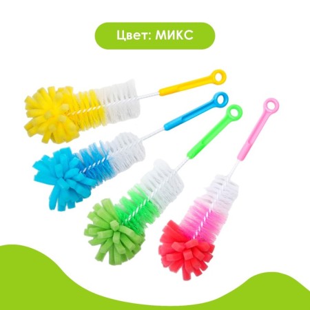 Brush for children's bottles, color mix-1