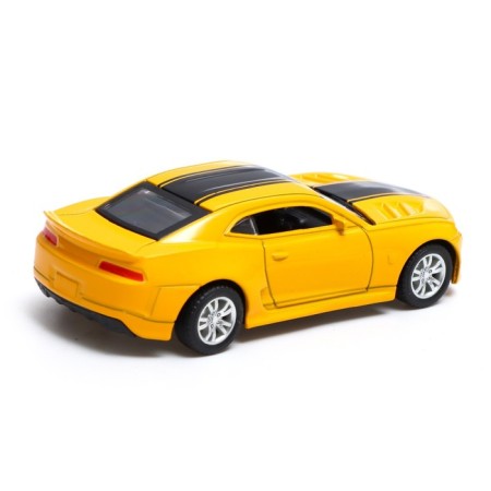 Metal machine "Race", inertial, scale 1:43, yellow color-2