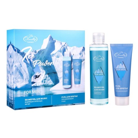 Gift set of cosmetics men's kroully: shampoo, 260 ml + shaving gel, 75 ml