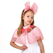 Carnival set of Princess Pelerina Guipure Coral, goal. Complex 98-128