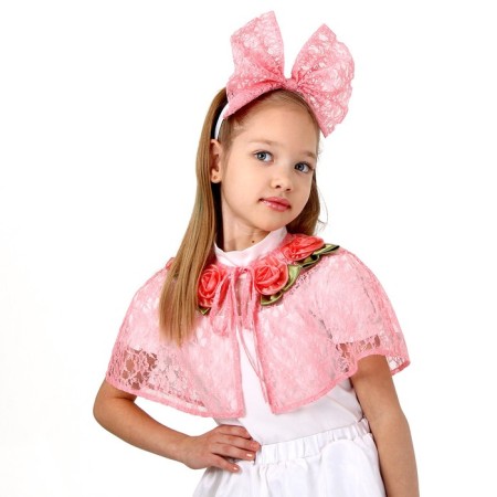 Carnival set of Princess Pelerina Guipure Coral, goal. Complex 98-128