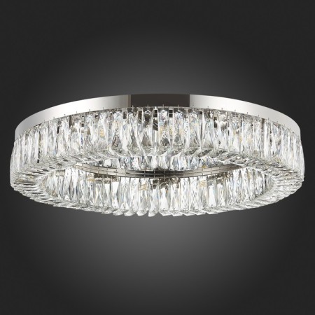Ceiling Ceiling ST LUCE. SL1226.102.12. Rifrazio. 12x40 W, E14, 81.5x81.5x15 cm, Nickel color-5