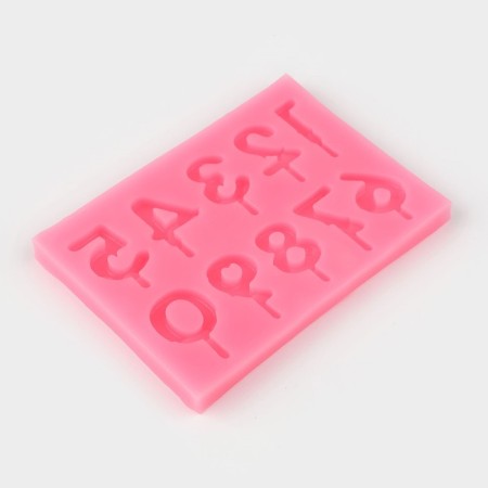Mold "Figures for the Cake", silicone, 9.5 × 6.5 × 0.4 cm, color mix-1
