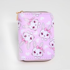 Wallet Children 07-01-13 Bunnies, 11*2.5*9 cm, 3 departure, d/cards, d/coins, pink