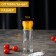 Mill for spices, plastic mechanism, 115 ml (45-80 gr), yellow color