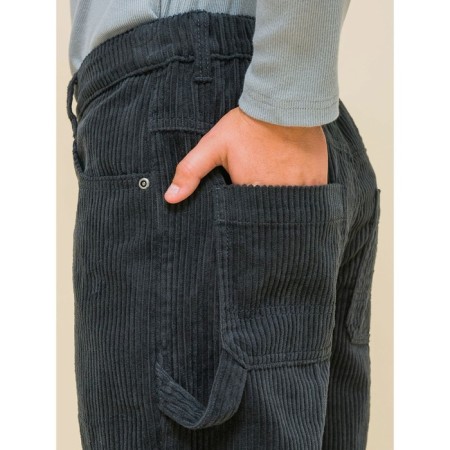 Pants for boys, height 116 cm, dark gray color-9