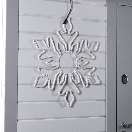 Neon figure "Snowflake", 70 cm, 720 LED, 220 V, glow of white-1