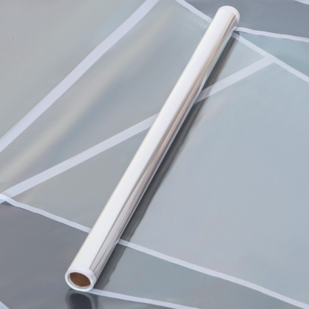 Glossy film transparent "strip", 58 cm x 10 m, white-4