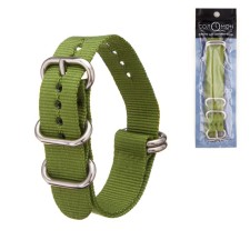 Solomon watch strap, 20 mm, l-27 cm, green