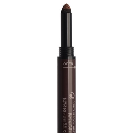 Eyebrow pencil (pencil-bastard) Eco Soul Pencil & Powder Dual Brow 04 Medium Brown-1