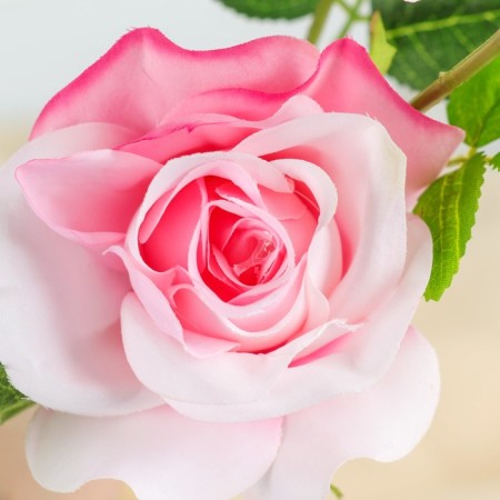 Artificial flowers "Rose Gloria" 8x48 cm, pink-1