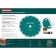 Diamond disk Kraftool 36680-150, 10 x 2.4 mm, d = 22.2 mm, 150 mm