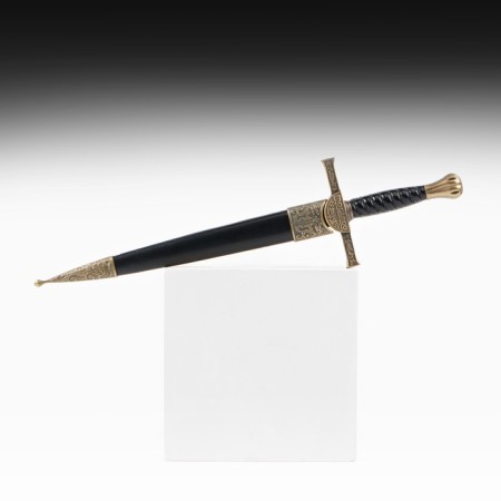 Dagger, twisted handle, on the scabbard of the dragon, 35 cm-1
