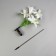 Garden lamp on the sunny battery "Lily White", 80 cm, 4 LED, glow of multi (RGB)