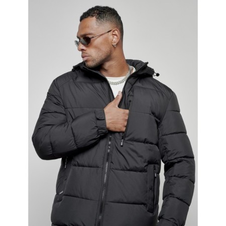 Sports male winter, size 58, black color-9