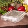 A disposable container with an insoluble lid pr-K-25s4, 26.5 × 19.3 × 6.8 cm, the color is transparent