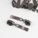 Automatic castle for lightning "Spiral", No. 5, 10 pcs, color black nickel